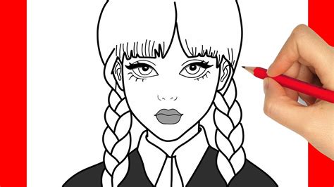 Comment Dessiner Mercredi Addams facilement